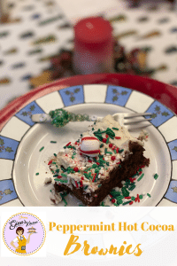 Peppermint Hot Cocoa Brownies